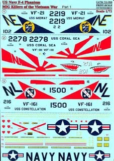 Print Scale 72-058 US NAVY F-4 Phantom Mig Killers Part 1 1/72