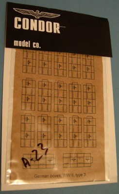 Condor А-023	Картонные коробки, Германия, WW II, тип 3, 9 шт