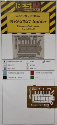RES-IM RESIMP7251 1/72 MiG-23/27 ladder (PE set)