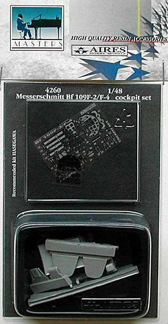 Aires 4260 Messerschmitt Bf 109F-2/F-4 cockpit set 1/48