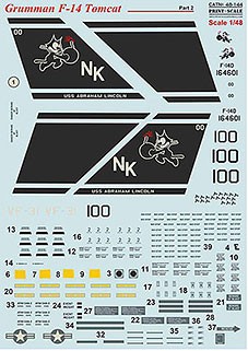 Print Scale 48-144 Grumman F-14 Tomcat - part 2 (wet decals) 1/48