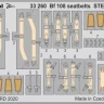 Eduard 33260 SET Bf 108 seatbelts STEEL (EDU) 1/32