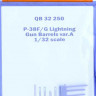 QuickBoost QB32250 P-38F/G Lightning gun barrels var. A (TRUMP) 1/32