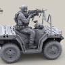 LiveResin LRM35023 US Special Forces 2013 - modern ATV rider, Mk48 machine gun shooting 1/35