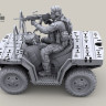 LiveResin LRM35023 US Special Forces 2013 - modern ATV rider, Mk48 machine gun shooting 1/35