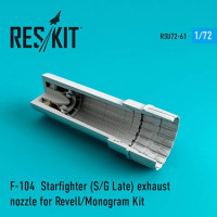 Reskit RSU72-0061 F-104 Starfighter (S/G Late) exh.nozzle (REV) 1/72