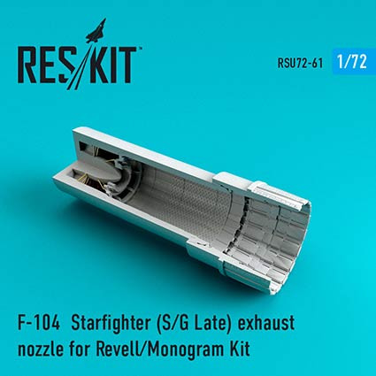 Reskit RSU72-0061 F-104 Starfighter (S/G Late) exh.nozzle (REV) 1/72