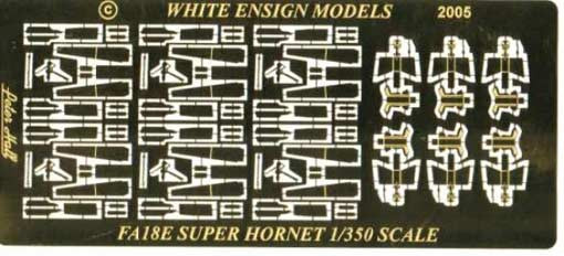 White Ensign Models PE 35069 FA-18E SUPERHORNET (x6) including interior details 1/350