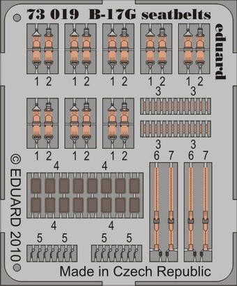 Eduard 73019 B-17G seatbelts