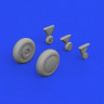Eduard 648767 BRASSIN F4F-3 wheels early (EDU) 1/48