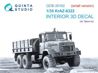 Quinta studio QDS-35162 КрАЗ-6322 (Takom) (малая версия) 1/35