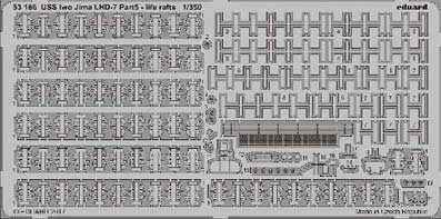 Eduard 53186 USS Iwo Jima LHD-7 pt.5 life rafts 1/350