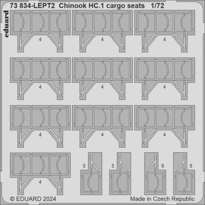 Eduard 73834 SET Chinook HC.1 cargo seats (AIRF) 1/72