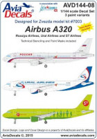 Avia Decals AVD144-08 Aibus A320 1/144