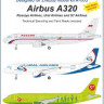 Avia Decals AVD144-08 Aibus A320 1/144
