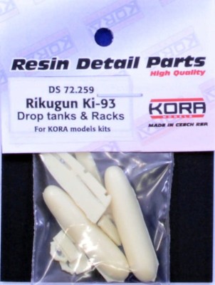 Kora Model KORDS72.259 Rikugun Ki-93 Drop tanks &amp; Racks (KORA) 1/72
