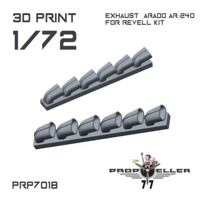 77 Propeller 77PRP-7018 Arado Ar-240 exhaust type 2 (REV) 1/72