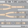 Eduard 33190 T-28C seatbelts STEEL 1/32