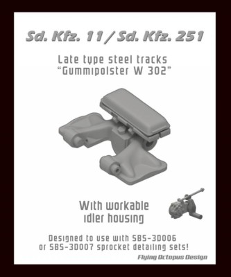 Sbs Model 35043 SdKfz.11/SdKfz.251 late tracks Gummip.W 302 1/35