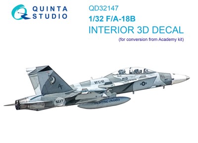 Quinta studio QD32147 F/A-18B (Academy) 1/32