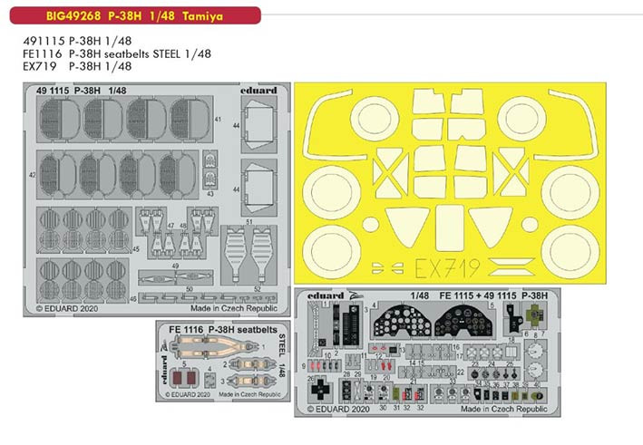 Eduard BIG49268 1/48 P-38H (TAM)