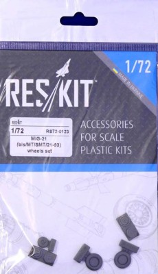 Reskit RS72-0123 MiG-21 bis/MT/SMT/21-93 wheels set (EDU,ZVE) 1/72