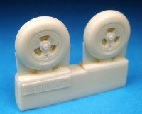 Barracuda Studios BCR48097 Supermarine Spitfire Mk.XIX 3 slot wheels - Circumferential (For all kits) 1/48