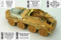 Aber 35077 German Sd.Kfz.234/3 with PaK-7, 5cm (designed to be used with Italeri kits) 1/35
