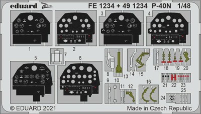 Eduard FE1234 P-40N (ACAD) 1/48