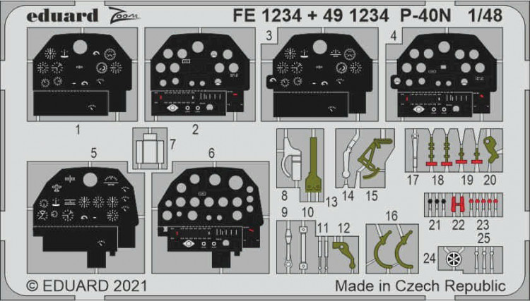 Eduard FE1234 P-40N (ACAD) 1/48