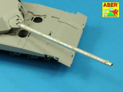 Aber 35 L-187 Armament for Soviet Main Battle Tank T-14 ARMATA barrel for 125 mm 2A82-1M cannon &amp; barrel for 12,7 mm Kord AA MG (designed to be used with Takom and Zvezda kits) 1/35