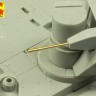 Aber 35L187 Armament for Soviet Main Battle Tank T-14 ARMATA barrel for 125 mm 2A82-1M cannon & barrel for 12,7 mm Kord AA MG (designed to be used with Takom and Zvezda kits) 1/35