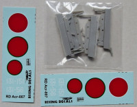 RISING DECALS RISACR007 1/72 Rockets for D4Y2/D4Y2-S (resin set&decal)