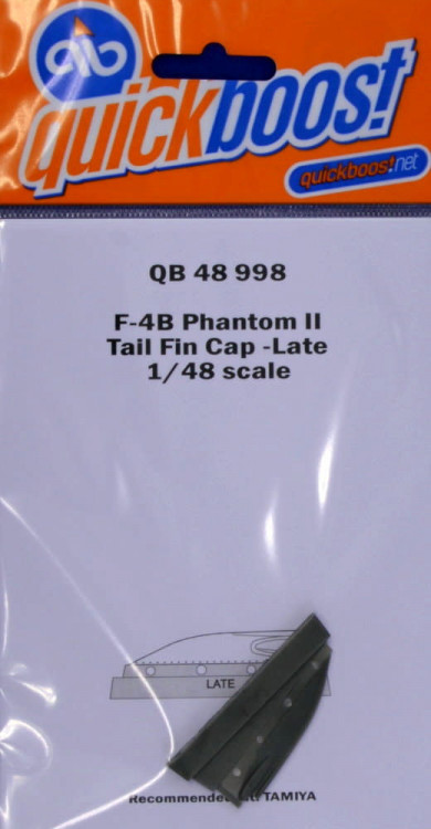 QuickBoost QB48998 F-4B Phantom II tail fin cap - late (TAM) 1/48