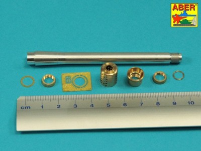 Aber 35 L-303 150mm Barrel with muzzle brake for German Pz.Kpfw.VII VK 7201 (K) (designed to be used with Amusing Hobby kits) 1/35
