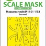 Art Scale 200-M32130 Messerschmitt P.1101 double-sided express fit mask 1/32