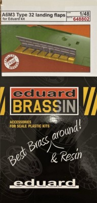 Eduard 648802 BRASSIN A6M3 Type 32 landing flaps PRINT 1/48