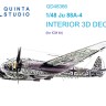 Quinta Studio QD48366 Ju 88A-4 (ICM) 3D Декаль интерьера кабины 1/48