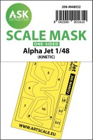 Art Scale 200-M48032 Dassault-Dornier Alpha Jet canopy frame paint masks (outside only) 1/48