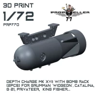 77 Propeller 77PRP770 Depth Charge Mk XVII w/ bomb rack (2 pcs.) 1/72