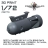 77 Propeller 77PRP770 Depth Charge Mk XVII w/ bomb rack (2 pcs.) 1/72