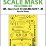 Art Scale 200-M48245 SIAI-Marchetti SF.260AM/M/W wheels and canopy frame paint mask (inside and outside) 1/48