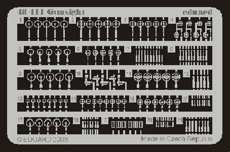Eduard 48411 Gunsights фототравление Eduard
