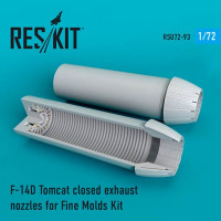 Reskit RSU72-0093 F-14D Tomcat closed exh. nozzles (FMOLDS) 1/72