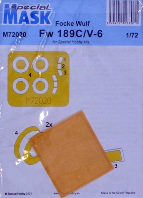 Special Hobby M72020 Mask for Focke Wulf Fw 189C/V-6 (SP.HOBBY) 1/72