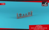 Armory ARAW14311 Grumman F-14D Tomcat late type wheels with weighted tires/tyres 1/144
