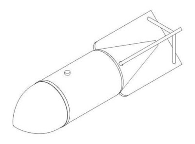CMK 5040 German WWII bombs SC 500 2 pcs 1/32