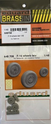 Eduard 648708 BRASSIN F-16 wheels late (TAM) 1/48