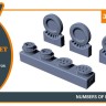 Clear Prop CPA72164 F-86A wheel set - type 2 (CP) 1/72