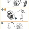 Clear Prop CPA72164 F-86A wheel set - type 2 (CP) 1/72
